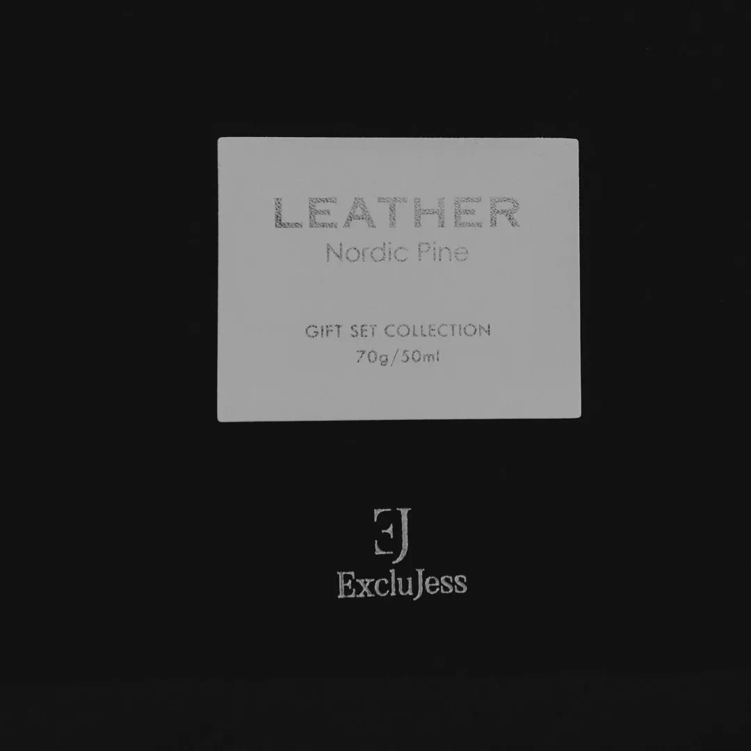 Coffret parfumé nordic pine avec bougie & diffuseur – Leather feel – Bild 5