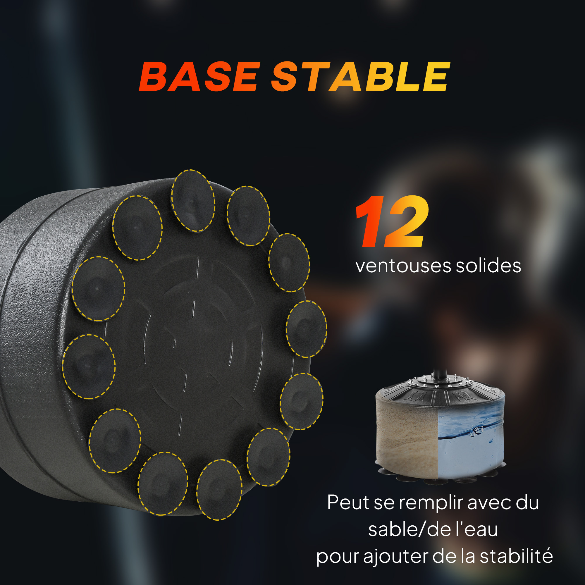 Sac de Frappe sur Pied 4-en-1 Réglable – 160 à 230 cm – vue 6