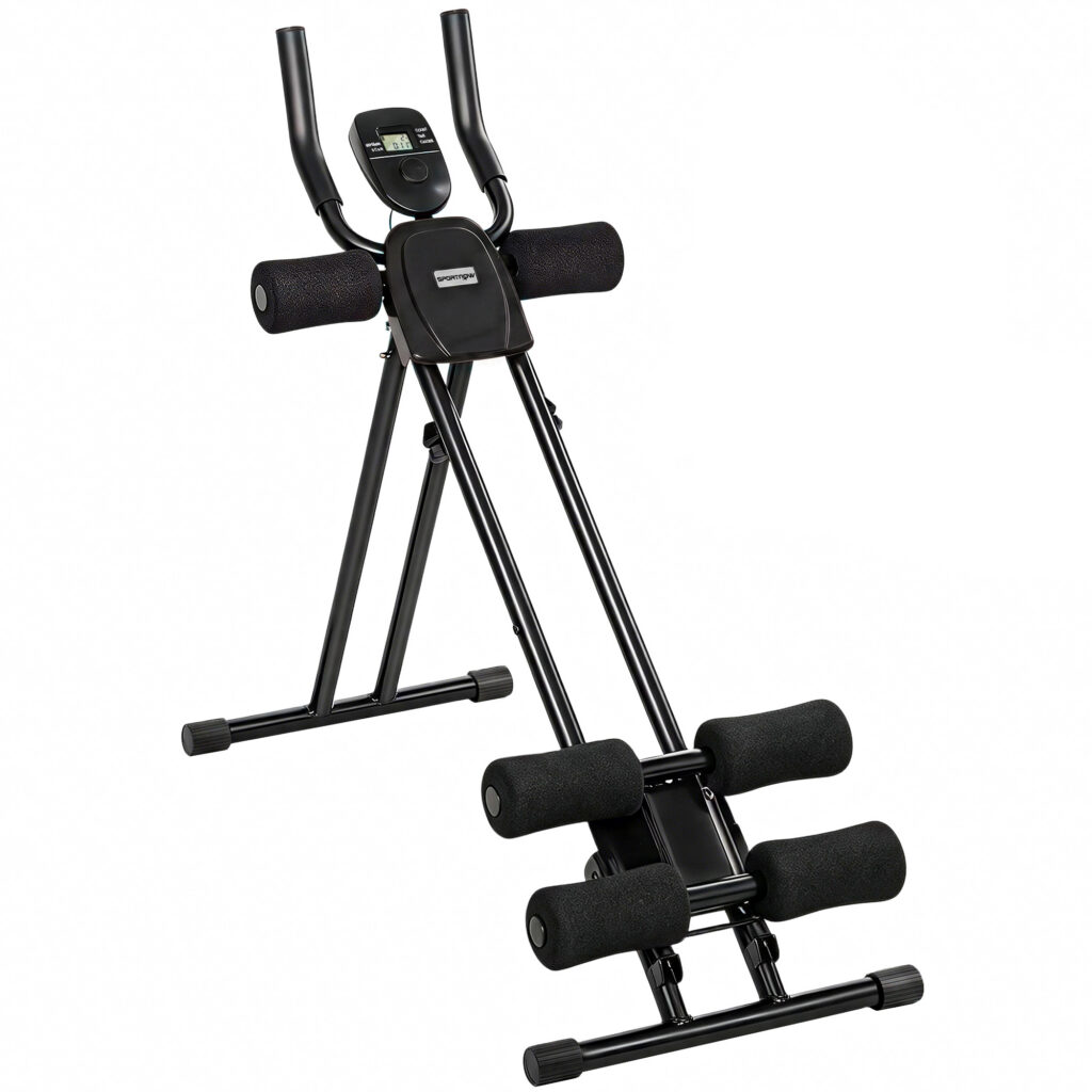 Appareil à abdominaux pliable avec écran LCD – 120 kg