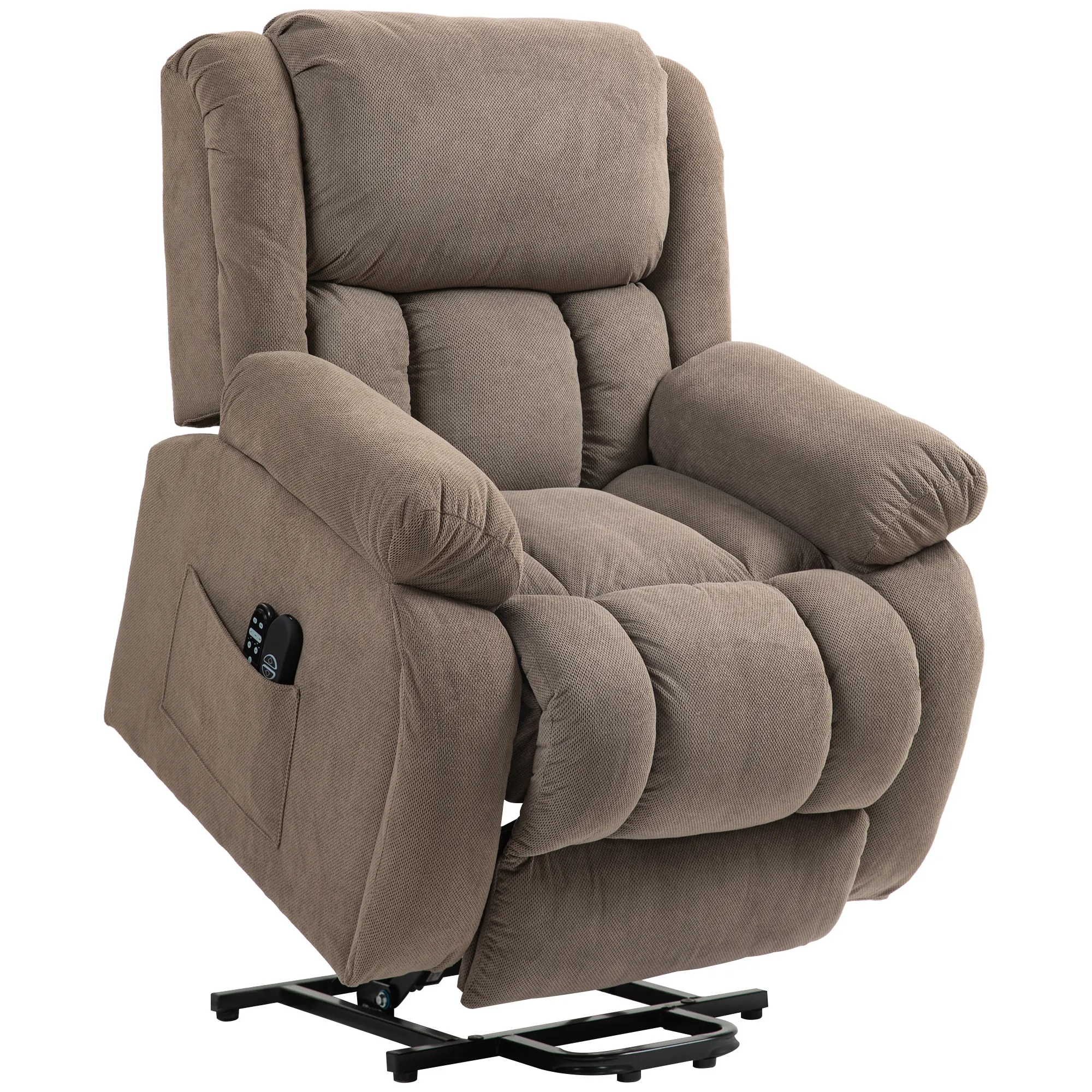 Fauteuil Releveur Électrique avec Massage et Chauffage – Marron
