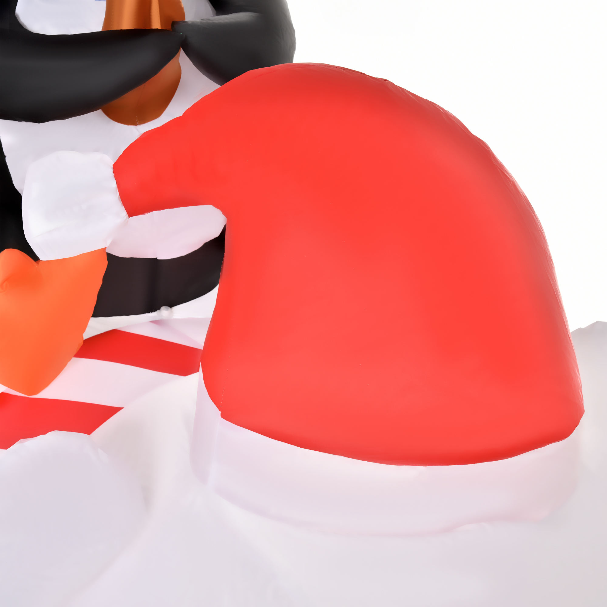 Ours polaire gonflable de Noël 206 cm avec 2 pingouins et LED – HOMCOM – vue 8