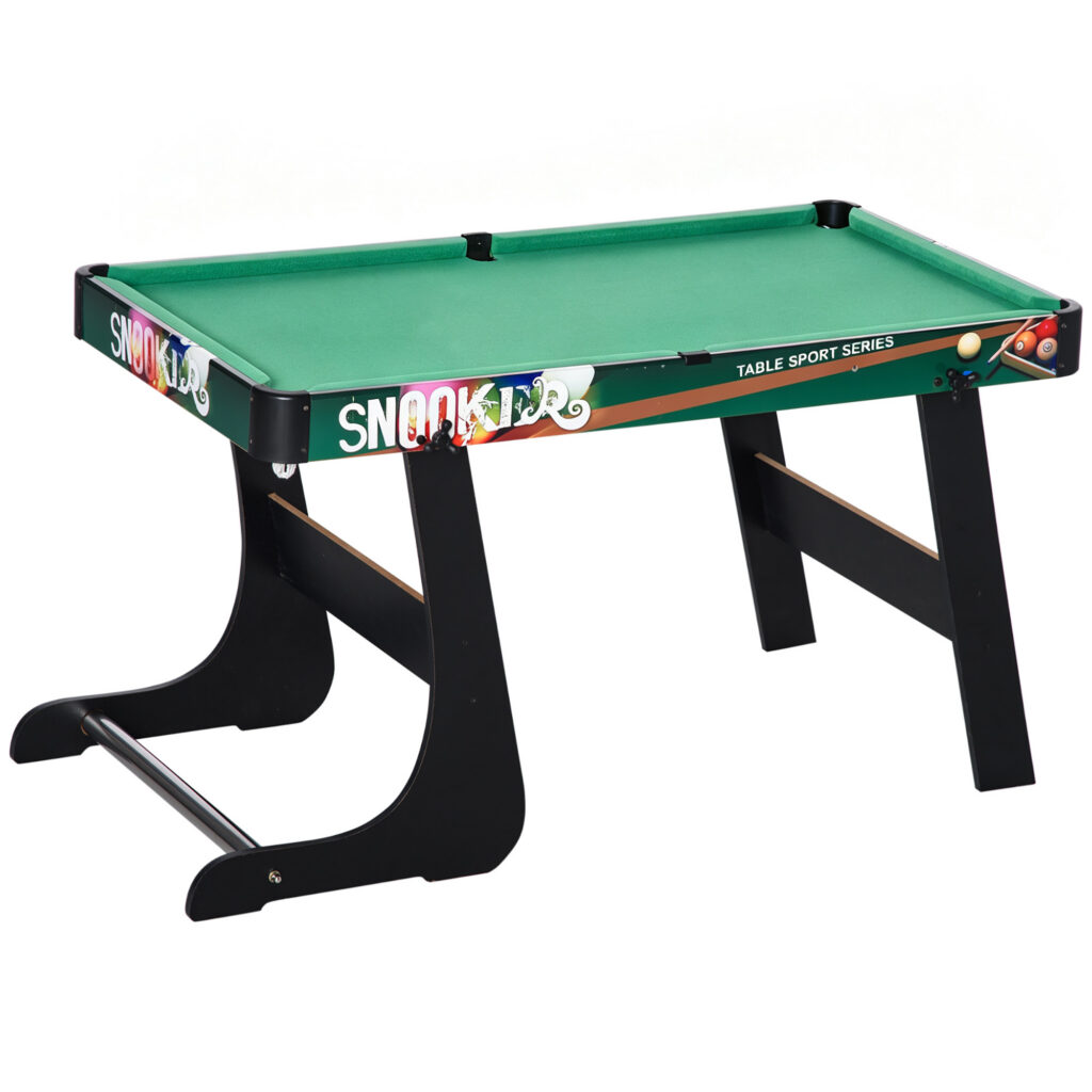Table Multi-Jeux 6-en-1 Pliable – Baby-Foot, Billard, Ping-Pong, Hockey & Jeux d’Anneaux – 118 cm