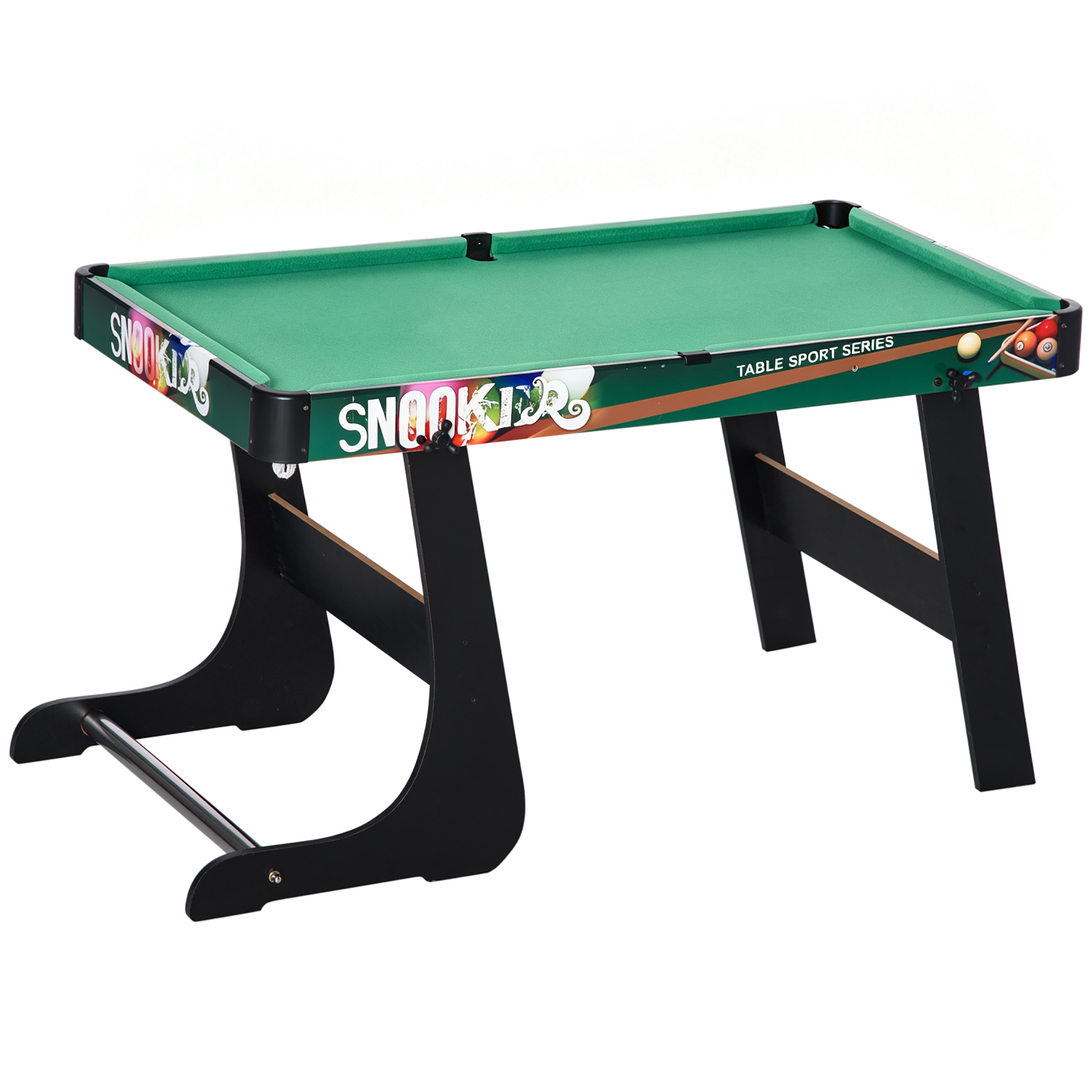 Table Multi-Jeux 6-en-1 Pliable – Baby-Foot, Billard, Ping-Pong, Hockey & Jeux d’Anneaux – 118 cm