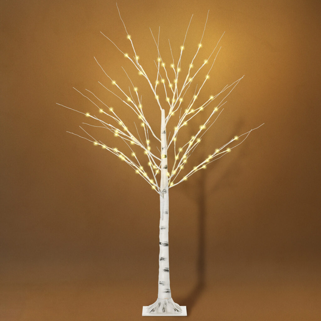 Arbre lumineux de Noël 150 cm – 96 LED blanc chaud – HOMCOM