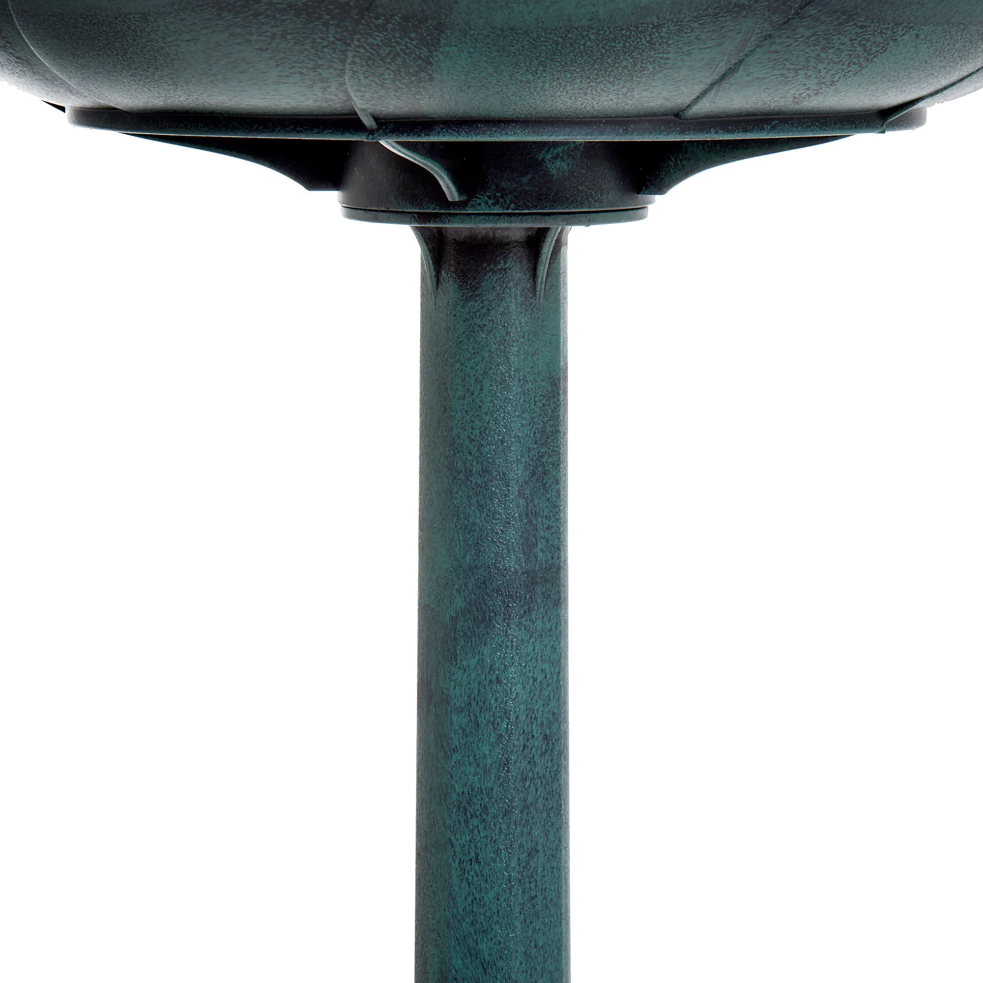 Bain d'oiseaux plateau de diamètre 50cm abreuvoir oiseaux extérieur sur pied hauteur 69,5 cm érugineux – vue 8