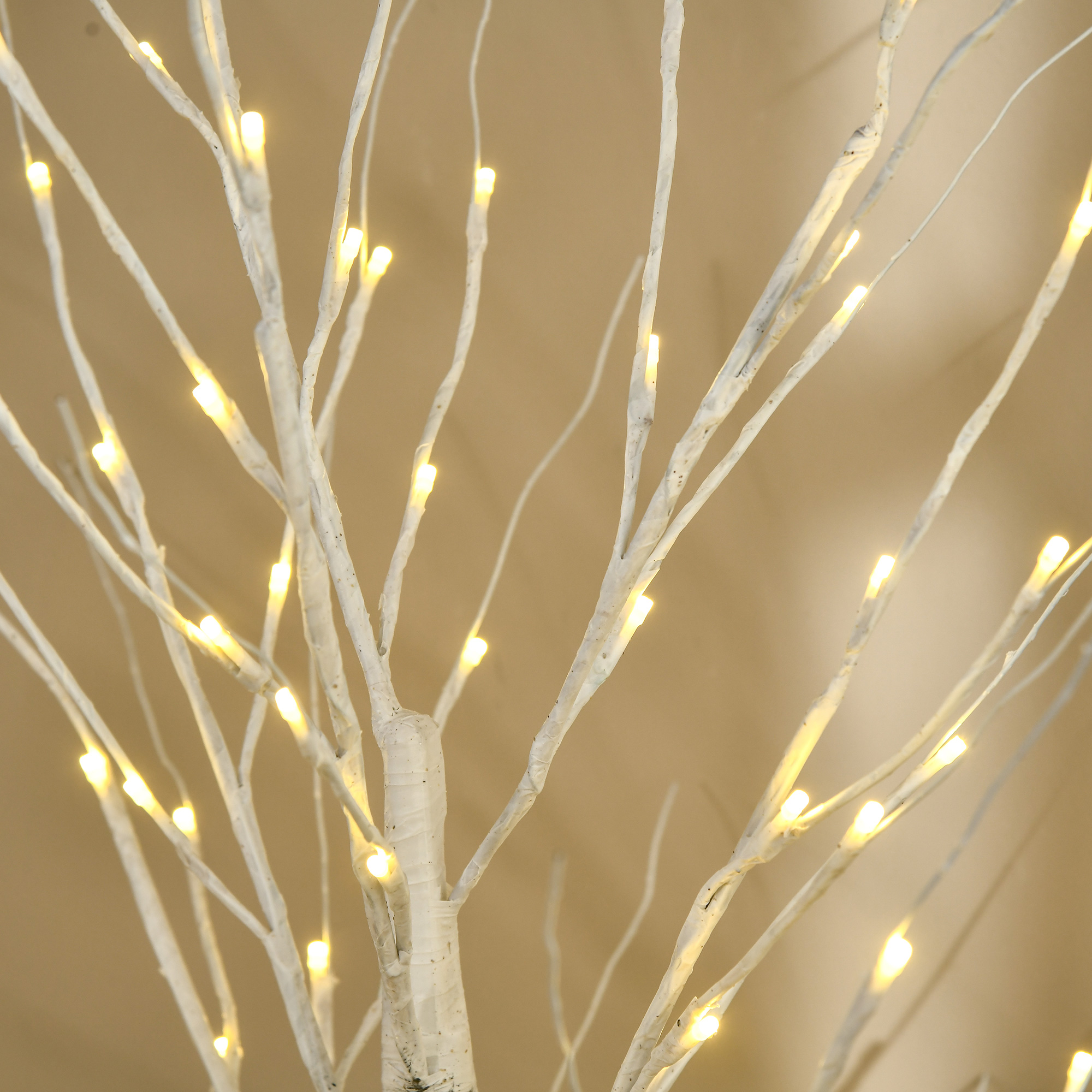 Arbre lumineux de Noël 150 cm – 96 LED blanc chaud – HOMCOM – vue 8