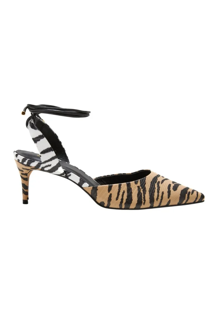 Sandales Femme Jaborandi en Cuir Imprimé Animal – Talon 6,5 cm