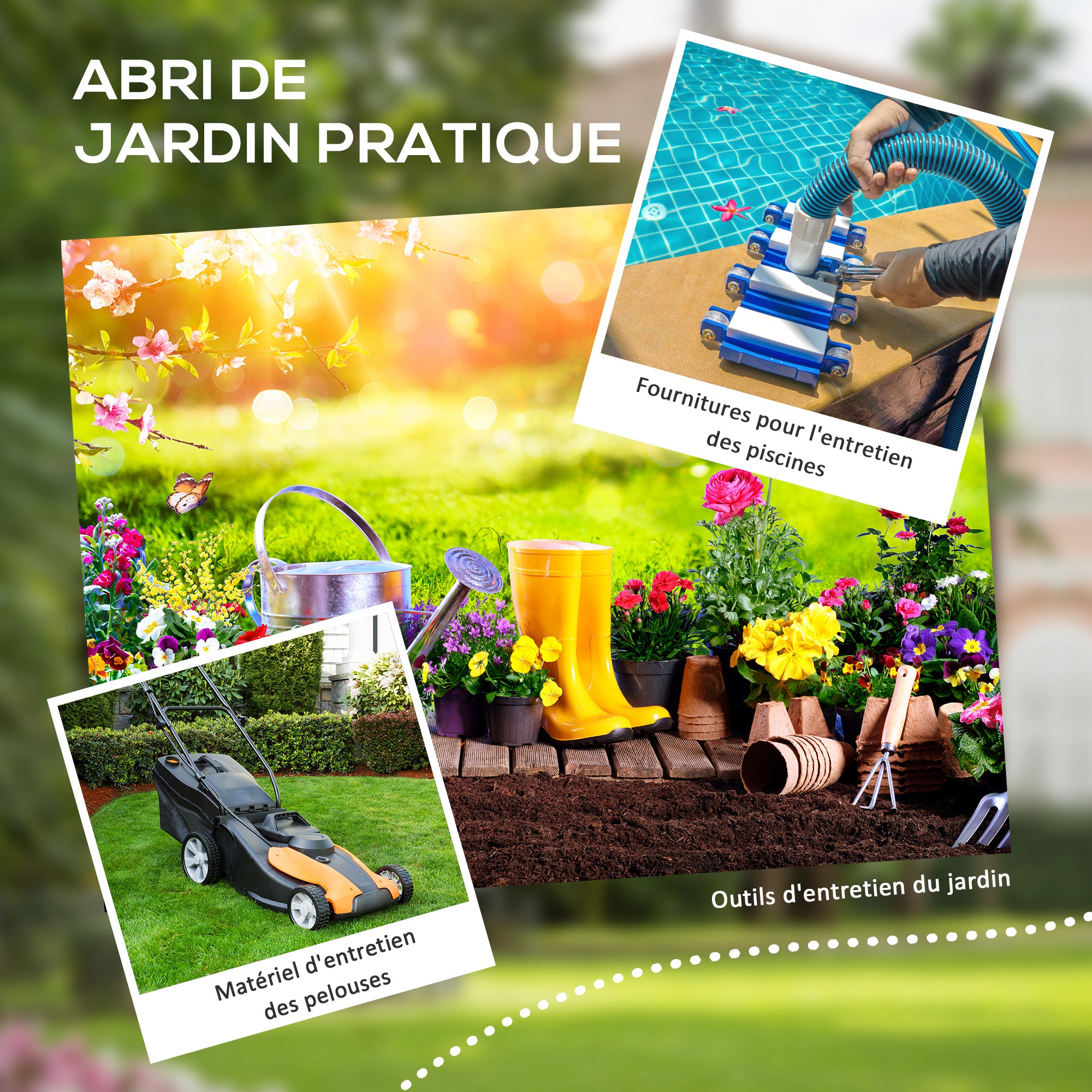 Abri de Jardin 1,54 m² avec Fenêtre, Ventilation et Serrure – Gris - Image 7