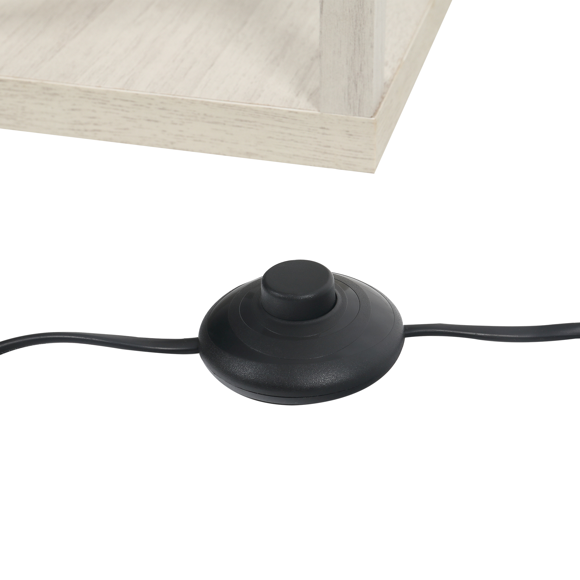 Lampadaire étagère 26L x 26l x 160H cm 3 étagères 4 Niveaux MDF chêne - Afbeelding 9