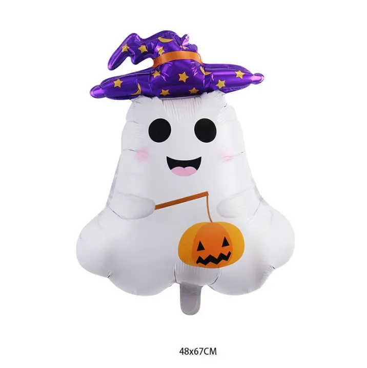 alloween Aluminum Foil Balloons Large Standing Seated Bat Pumpkin Ghost Monster Inflatable Balloons Halloween Party Supplies - Image 11