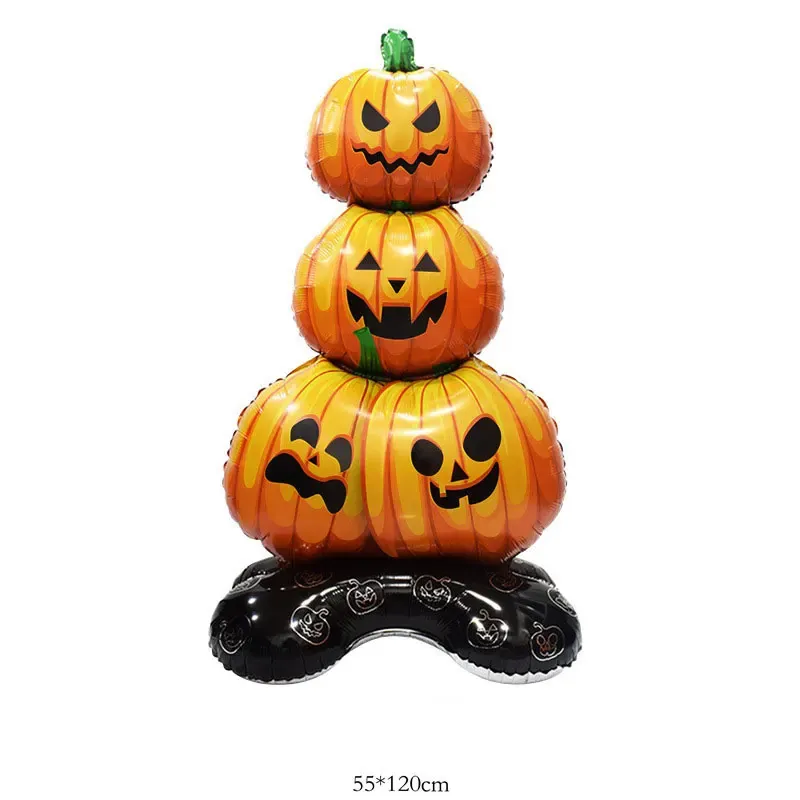 alloween Aluminum Foil Balloons Large Standing Seated Bat Pumpkin Ghost Monster Inflatable Balloons Halloween Party Supplies - Image 8