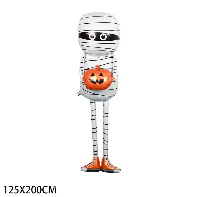 alloween Aluminum Foil Balloons Large Standing Seated Bat Pumpkin Ghost Monster Inflatable Balloons Halloween Party Supplies - Image 14
