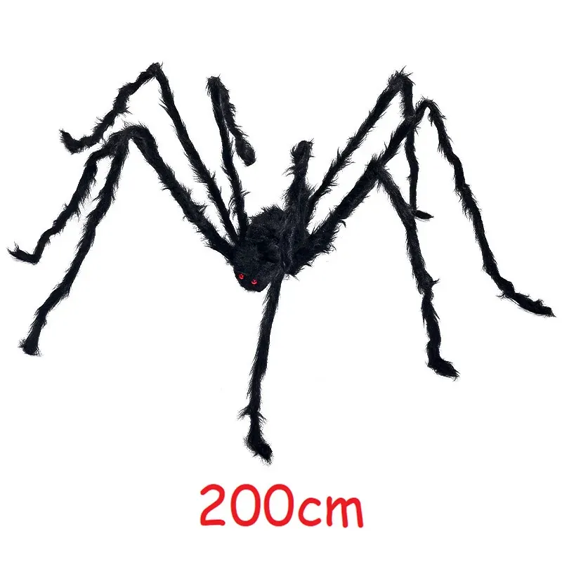 Araignée Géante Noire Halloween – Décoration Effrayante Intérieur & Extérieur - Image 10