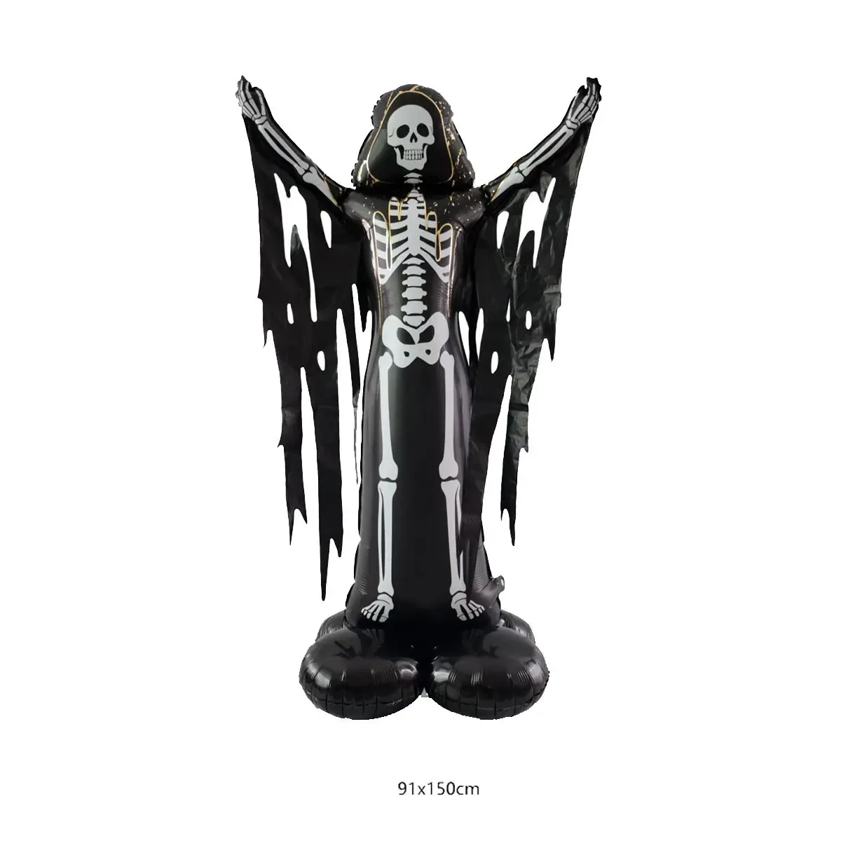 alloween Aluminum Foil Balloons Large Standing Seated Bat Pumpkin Ghost Monster Inflatable Balloons Halloween Party Supplies - Image 2