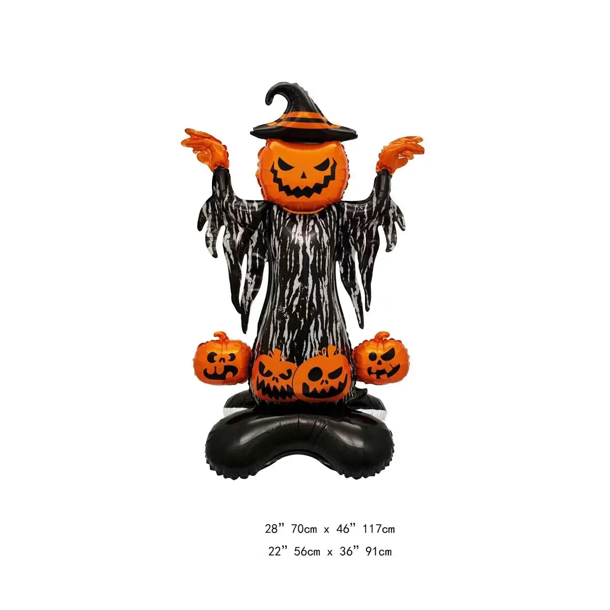 alloween Aluminum Foil Balloons Large Standing Seated Bat Pumpkin Ghost Monster Inflatable Balloons Halloween Party Supplies - Image 4