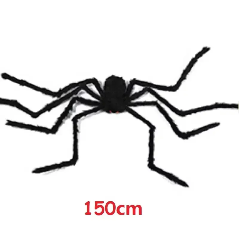 Araignée Géante Noire Halloween – Décoration Effrayante Intérieur & Extérieur - Image 11