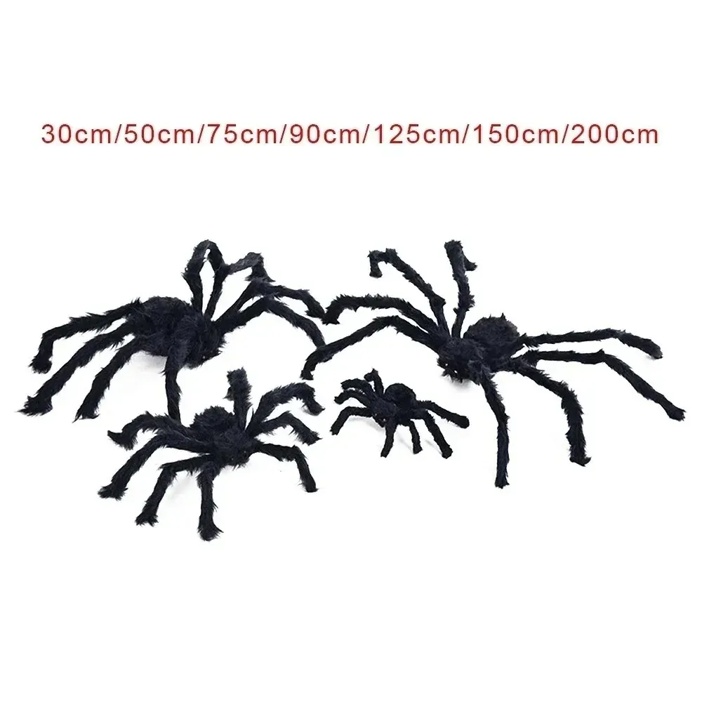 Araignée Géante Noire Halloween – Décoration Effrayante Intérieur & Extérieur - Image 6