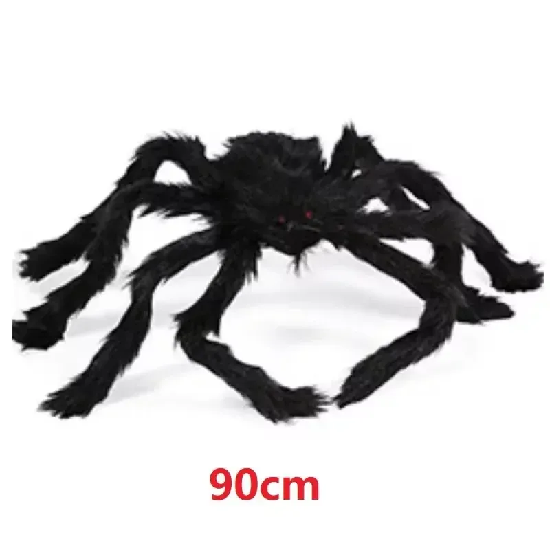 Araignée Géante Noire Halloween – Décoration Effrayante Intérieur & Extérieur - Image 7