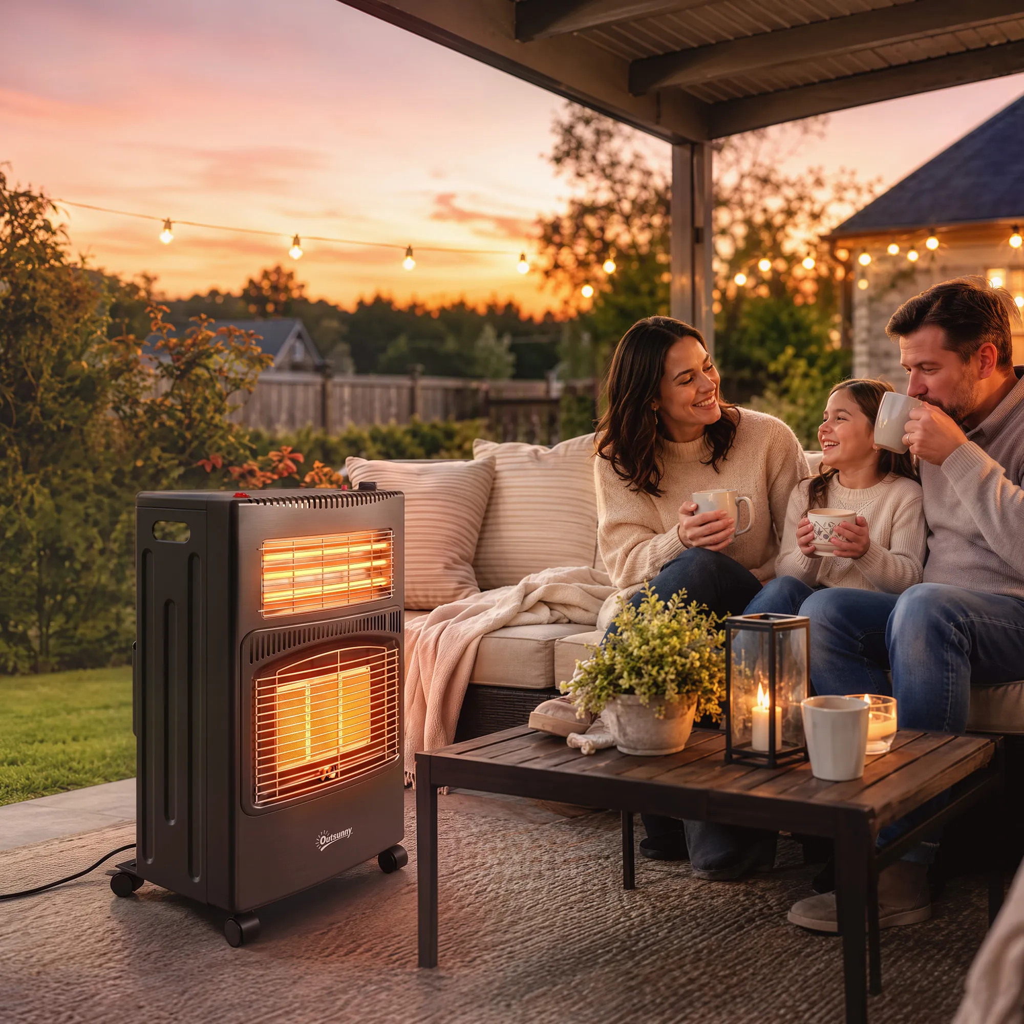 Chauffage d’Appoint Gaz & Électrique 4,2 kW / 1,2 kW – Pliable – Noir - Image 10