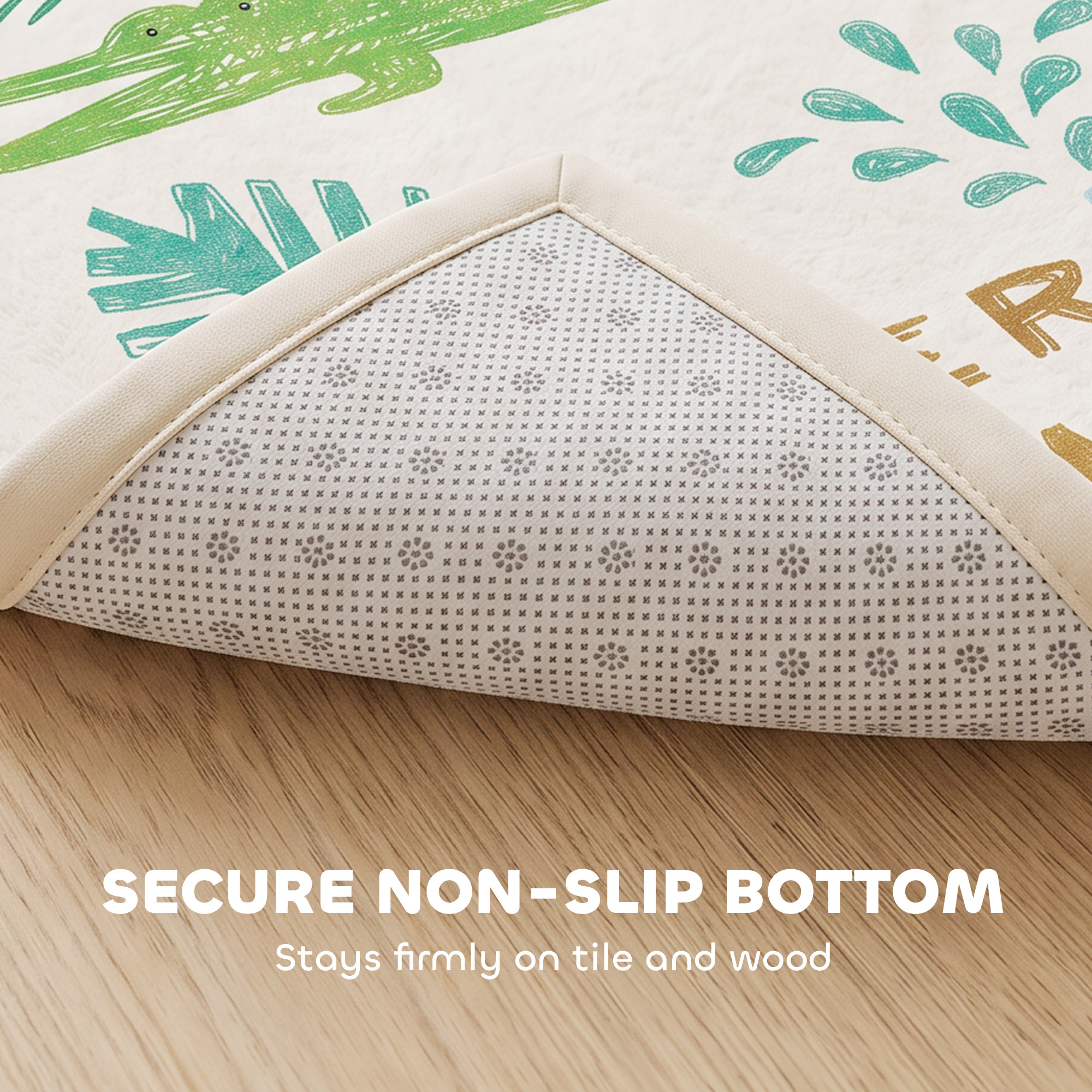 Tapis d'Éveil Bébé 150 × 200 cm en Mousse Épaisse 3 cm Antidérapant – Animaux - Afbeelding 8