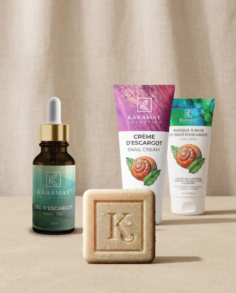 Coffret Bave d’Escargot – Routine Visage 4 Soins – Karamat