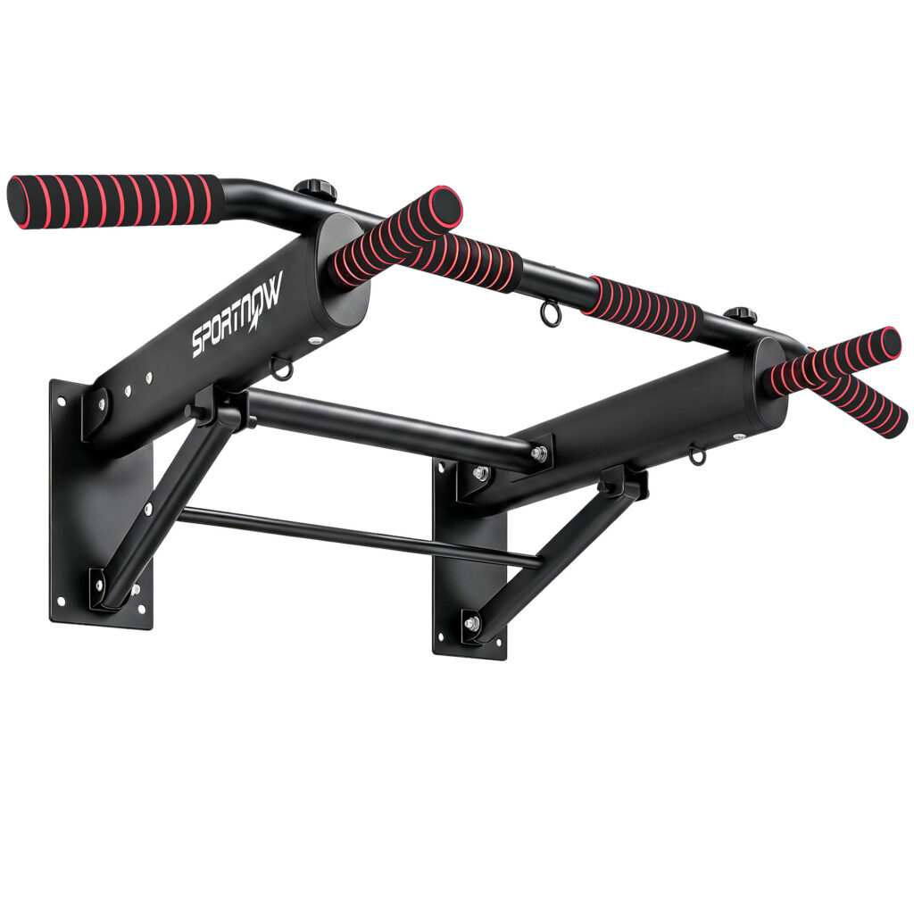 Barre de Traction Murale Pliable en Acier – Charge 120 kg – Noir